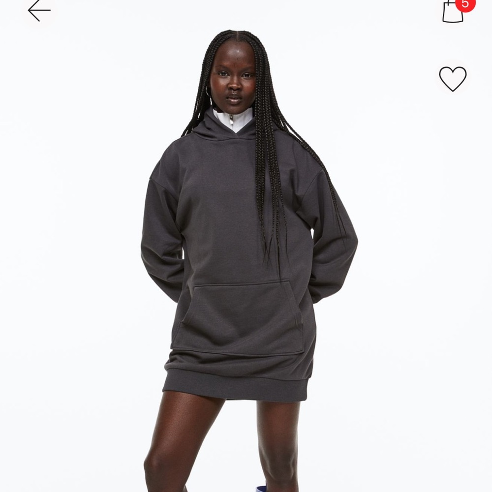 H&M sweatshirt dress with hood